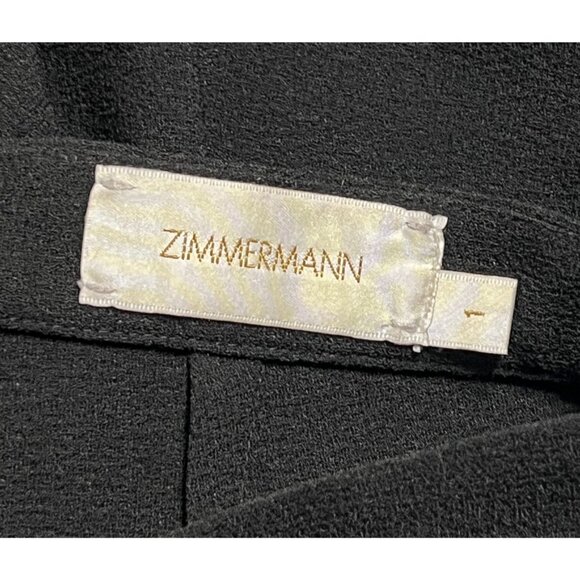 Zimmermann Wide Leg Trousers in Black - Picture 4 of 5